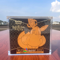 Boîte de rangement transparente en acrylique pour booster box RAY YI UV Resistance 1st Edition Base Set, étui de présentation original