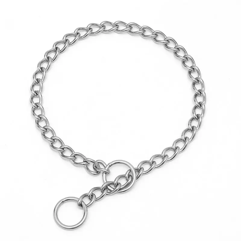 Adjustable 304 Stainless Steel Chain Slip Collar,Chain Dog Training Choke Collar,Metal Pinch Training Dog choke chain Collar