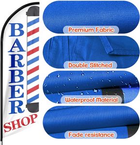 Venta al por mayor personalizado sin MOQ publicidad swooper Bandera de plumas cartel hecho en China para barbería y uso en la playa - Product Image 4