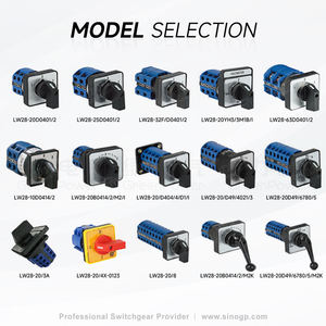 สวิตช์หมุน LW28-20 <span class=keywords><strong>2</strong></span>/<span class=keywords><strong>3</strong></span>/4/5/6/7สวิตช์ควบคุมตำแหน่งสวิตช์โรตารี่ - Product Image 3