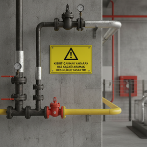 Señalización de Seguridad: Prohibido el Uso de Cerillas o Encendedores para Localizar Fugas de Gas - Product Image 3