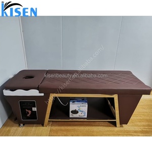 Kisen – Lit de shampoing professionnel de qualité supérieure, lit de massage thaïlandais de luxe/lit de beauté spa/table de shampoing pour salon de beauté - Product Image 5
