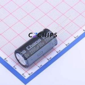 Condensateur électrolytique en aluminium à montage traversant KM1H222ML300A00CE0, montage traversant, D16xL30mm 2200uF 20% 50V 1000hrs-105 ℃ - Product Image 1