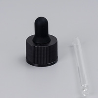 Pipette compte-gouttes en plastique ou en verre pour col 18mm 20mm 22mm 24mm avec bouchon à vis pour cosmétique