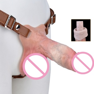 2026 Trending Realistic Triangular Base <b>Dildo</b> with Leather Belt Roleplay Pleasure Wearable <b>Dildo</b> Harness for Couple Fetish Toys - Product Image 1