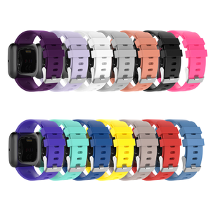 Correa deportiva de repuesto de silicona suave <span class=keywords><strong>para</strong></span> reloj inteligente <span class=keywords><strong>Fitbit</strong></span> <span class=keywords><strong>Versa</strong></span>/<span class=keywords><strong>Versa</strong></span> 2/<span class=keywords><strong>Versa</strong></span> <span class=keywords><strong>Lite</strong></span>, accesorios de goma - Product Image 5