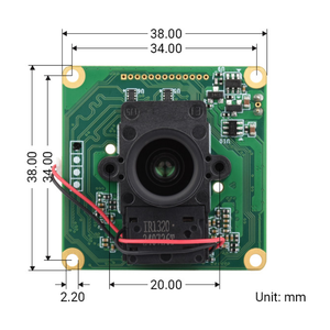 Caméra industrielle Starlight Résolution 1920x1080 Ouverture F179 Option double FOV Commutateur IRCUT intégré Vision 100 ° 127 ° FOV - Product Image 2