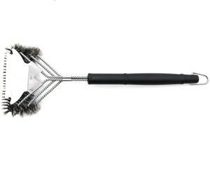 Cepillo para Parrilla de Acero Inoxidable de 3 Cabezas con Raspador, Mango Largo, Cerdas de Alambre para Parrilla, Horno, Herramienta de Limpieza de Cocina - Product Image 5
