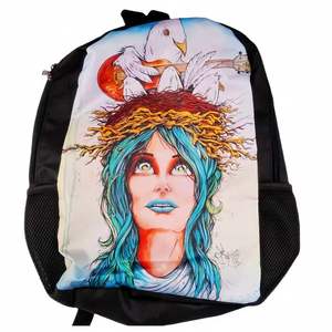 Mochila escolar con estampado de animales de fútbol Cristiano Ronaldo, mochila deportiva impermeable con cremallera de 11 pulgadas, unisex, a la moda, con reducción de carga en los hombros - Product Image 5