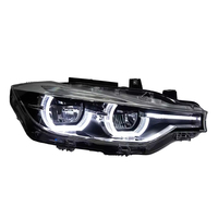 Conjunto de Faros LED para BMW Serie 3 F30 2013-2018, Ojos de Ángel de Doble Color, Luces DRL e Intermitentes