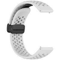 Bracelet en silicone magnétique/pliable pour Amazfit Huami Active Max, style officiel, respirant, 22 mm