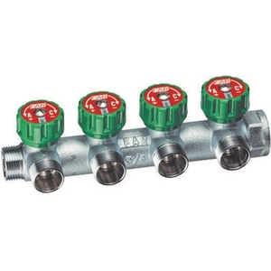 Collettore a 4 vie con 1 ingresso e connessione M/F per impianti idraulici - Product Image 1