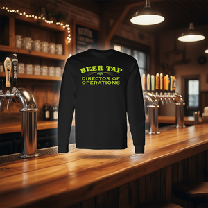 Camiseta de manga larga Beer Tap Director Of Operations para amantes de la cerveza - Product Image 3