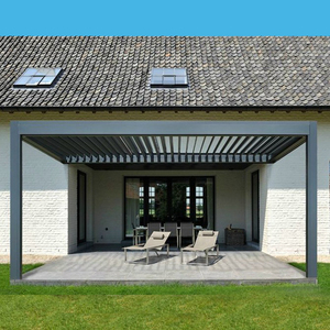 Balcón de al aire libre <span class=keywords><strong>sombrilla</strong></span> de jardín de aluminio pérgola con pantallas - Product Image 1