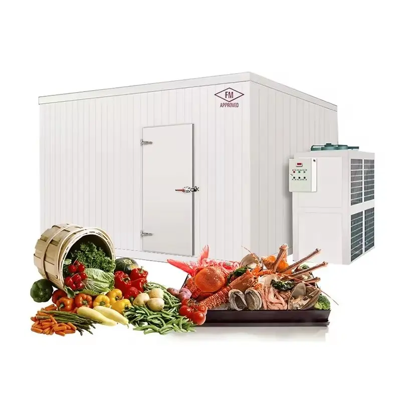 Réfrigérateur de stockage de légumes, chambres froides préfabriquées