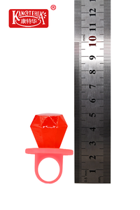 Bonbons durs en forme de bague de diamant, saveur de fruits assortis, bonbons pour les doigts, pour les fournitures de fête, emballage en boîte, bonbons durs multicolores - Product Image 4