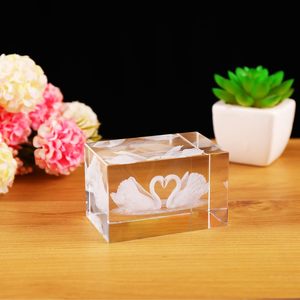 Honor của pha lê LED cơ sở 3D Glass <span class=keywords><strong>Swan</strong></span> 3D laser Khắc tinh thể trống ảnh pha lê Cube với Led Cơ Sở - Product Image 4