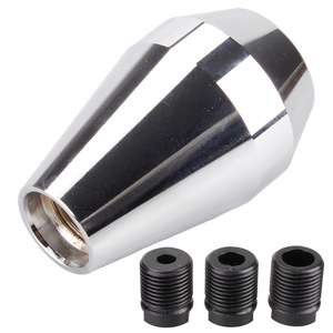 Aluminum Alloy Gear <b>Shift</b> <b>Knob</b> Silver Automatic Manual Car Gear Lever SFN119 Rustproof - Product Image 4