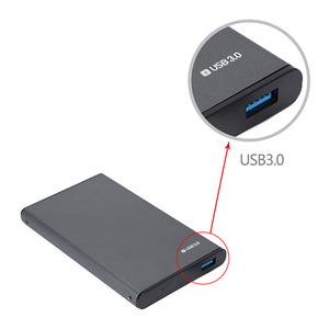 Caja metálica ShuoLe para disco duro de 2.5 pulgadas USB3.0 para SSD y HDD, carcasa de almacenamiento externo - Product Image 3