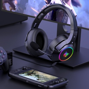 <span class=keywords><strong>ONIKUMA</strong></span> <span class=keywords><strong>K9</strong></span> superventas 3,5 MM 7,1 sonido envolvente auriculares para juegos micrófono dinámico desmontable con cable logotipo personalizado para viajes deportivos - Product Image 3