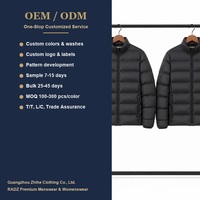 Doudoune matelassée légère pour homme à col montant, 90% duvet de canard, sans coutures, 38 g/m², triple protection (hydrofuge, oléofuge, anti-usure), vente en gros pour les professionnels