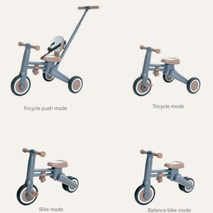 Tricycle <span class=keywords><strong>pour</strong></span> tout-petits, jouet à roulettes avec poignée de poussée parentale, dossier et ceinture de sécurité <span class=keywords><strong>pour</strong></span> les enfants de 2 à 4 ans - Product Image 2