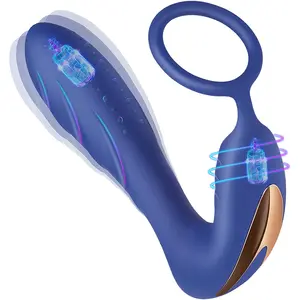 Uomini giocattoli del sesso anale Plug anale massaggio alla prostata anello del cazzo masturbatore della prostata