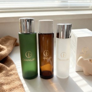 Flacon d'huile corporelle en verre givré de luxe pour cosmétiques, emballage cosmétique personnalisé, flacon de toner en verre. - Product Image 3
