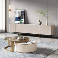 Meubles de salon en bois très vendus, durables, table basse moderne, meuble TV