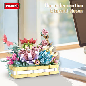 Woma Toys C0291 Kit Pot Sukulen DIY Mainan Edukatif Model Blok Bangunan untuk Anak Usia <span class=keywords><strong>5</strong></span> hingga 7 Tahun - Product Image 3