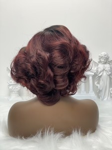 วิกผมแบบปิดหน้าผาก 5x5 hd ลูกไม้แบบหลวมๆ ยืดหยุ่นได้ ทำจากผมแท้ 100% ขนาด 12 นิ้ว สำหรับผู้หญิงผิวสี - Product Image 3