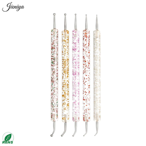 Juego de 33 Piezas de Herramientas de Diseño de Manicura para Principiantes, Pinceles para Decoración de <span class=keywords><strong>Uñas</strong></span>, Plumas para Dibujar en las <span class=keywords><strong>Uñas</strong></span> con Soporte para Paleta, Todo en Uno - Product Image 4