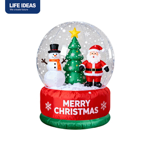 Decoración Navideña Inflable de Santa Claus Rojo de 4 Pies para Exteriores e Interiores, Jardín y Hogar, Venta al Por Mayor - Product Image 2