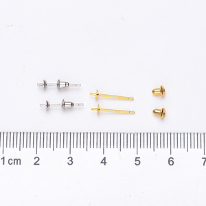 WENCHI S925 เงินแท้ DIY อุปกรณ์เสริมไข่มุก ตัวฐานเปล่าสำหรับต่างหูไข่มุกคู่ ใช้ได้สองแบบ ขนาด 7-12 มม. เครื่องประดับสำหรับผู้หญิง - Product Image 2