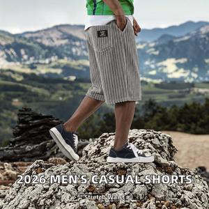 Pantalones Cortos Deportivos para Hombre 2026, con Bolsillos Dobles Traseros, Estilo Vintage Bordado, Secado Rápido, Transpirables, Cintura Elástica, para Uso Diario en Verano - Product Image 2