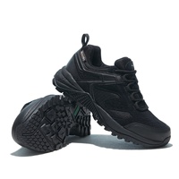 Zapatos de Senderismo Impermeables para Hombre, de Gamuza y Malla, con Suela de Goma, las Mejores Botas para Exteriores HOTPOTATO T39 Negras, para Verano y Otoño