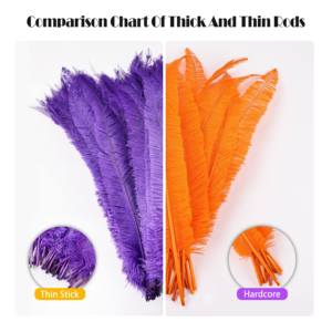 40 - 45 cm <span class=keywords><strong>16</strong></span> -18 pulgadas pluma de avestruz recortada Nandu plumas de avestruz largas para fiesta carnaval disfraces Decoración - Product Image 3