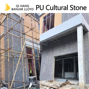 แผ่นผนังตกแต่งลายหินและอิฐเทียม PU คุณภาพสูง ป้องกันการลื่น สำหรับผนังภายนอกบ้าน - Product Image 6