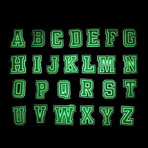 ตัวอักษรและตัว<span class=keywords><strong>เลข</strong></span>เรืองแสงในที่มืด YIQU ทำจาก PVC  ตัวอักษรเรืองแสงในที่มืดสำหรับตกแต่งรองเท้า - Product Image 2