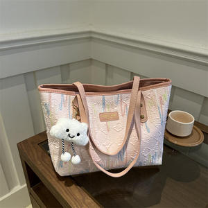 Sac à main pour femme élégant et luxueux, sac fourre-tout décontracté en tricot tissé à porter à l'épaule - Product Image 5