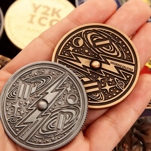 Monedas Conmemorativas de Plata Antiguas Coleccionables, Diseño Personalizado y Económico con Logotipo Pirata en 2D y 3D, Troquelado Metálico para Regalos y Recuerdos - Product Image 2