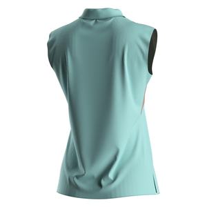 Polo sans manches pour femme, coupe ajustée, style golf, séchage rapide, tissu respirant et doux, pour le terrain et la ville - Product Image 3