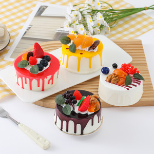 Realistic PU Cake Model-Eco-Friendly Handmade Stress <b>Ball</b> Toy with Fast Rebound Lightweight Odorless for Birthday Wedding Decor - Product Image 2