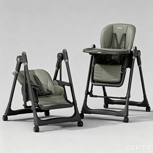 <span class=keywords><strong>Silla</strong></span> Alta Plegable Multifuncional Ajustable <span class=keywords><strong>para</strong></span> Bebé, <span class=keywords><strong>Silla</strong></span> <span class=keywords><strong>de</strong></span> Comer <span class=keywords><strong>para</strong></span> Bebé con Función <span class=keywords><strong>de</strong></span> Balanceo - Product Image 4
