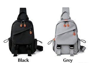 Zaino Monospalla Casual in Pelle PU per Uomo, Borsa a Tracolla Leggera per Viaggi, Escursioni e Uso Quotidiano - Product Image 6