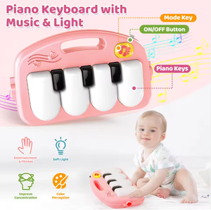 <span class=keywords><strong>Piano</strong></span> multifonctionnel pour bébé, chariot d'apprentissage de la marche, <span class=keywords><strong>piano</strong></span> à pédales 2-en-1, pour bébés de 0 à 3 ans - Product Image 6