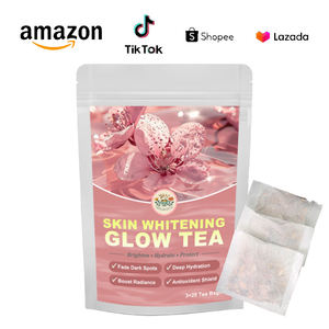 Tè Biologico alle Erbe per Schiarire la Pelle e Illuminarla, L-Glutatione + Vitamina C per Ridurre le Macchie Scure, Bevanda Detox per la Bellezza Naturale - Product Image 1