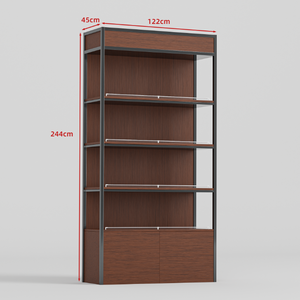 ที่กําหนดเองขายร้อนจัดเก็บชั้นวางจอแสดงผล MDF เครื่องสําอางขาตั้งจอแสดงผลไม้ - Product Image 2