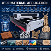 Équipement de gravure laser CO2 non métallique 1325, refroidissement par eau servo, 150W 180W 300W