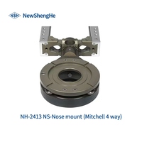 Accessoires de caméra NSH-Nose Mount (Mitchell 4 voies) Slider Dolly Bazooka en alliage d'aluminium pour caméra vidéo